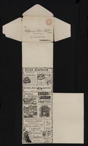 伦敦利登霍尔街 Halfpenny Letter Post Company 的维多利亚时代邮政信纸（石版印刷） 作者 英语学校