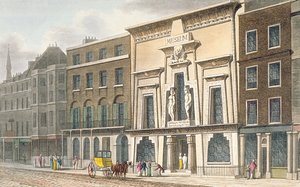 观点的公牛博物馆，皮卡迪利，1815年 作者 英语学校