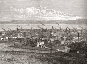 苏格兰邓迪风景，选自《世界城市》，约 1893 年出版（印刷品） 作者 英语学校