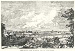 Leith的视图，从复活节路，1751年 作者 英语学校
