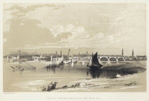 1802年布罗米洛的景色（雕刻）。 作者 英语学校