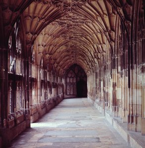 修道院的视图，c.1355 作者 英语学校