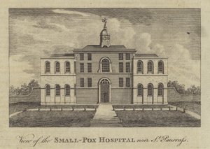 View of the Smallpox Hospital, near St Pancras, London (engraving) 作者 英语学校