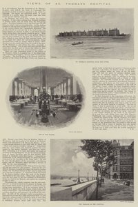 圣托马斯医院（石版画）的景色 作者 英语学校