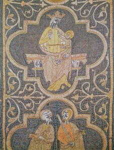 维尔京和儿童，细节来自Clare Chasuble，c.1272-94 作者 英语学校