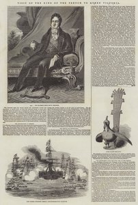 法国国王拜访维多利亚女王（版画） 作者 英语学校
