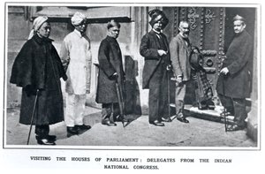 参观议会大厦：1919年印度国民议会代表 作者 英语学校