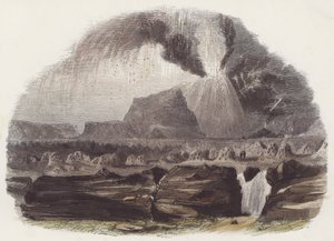 火山(彩色雕刻) 作者 英语学校