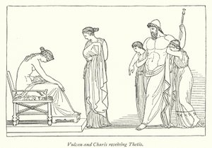 Vulcan and Charis meeting Thetis (litho) 作者 英语学校