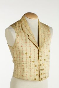 花卉图案背心，1855年（羊毛） 作者 英语学校