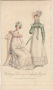 1818年7月，1818年的散步和晚礼服 作者 英语学校