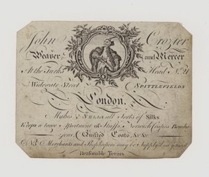 Weaver和Mercer，John Crozier，交易卡 作者 英语学校