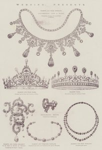 威尔士公主莫德和丹麦查尔斯王子的婚礼（彩色石版画） 作者 英语学校