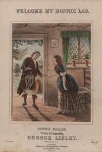 Welcome My Bonnie Lad (colour litho) 作者 英语学校