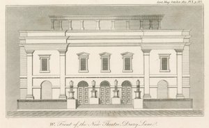 伦敦新Drury Lane剧院的西面 作者 英语学校