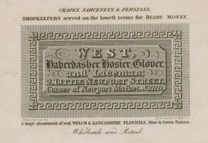 West，haberdasher，hosier，glover and laceman 作者 英语学校