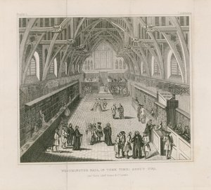 威斯敏斯特大厅的任期，约1770年 作者 英语学校