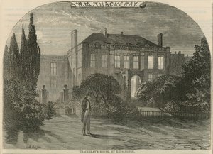 William Makepeace Thackerays在伦敦肯辛顿的房子 作者 英语学校