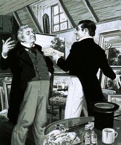 威廉-透纳用他的一些画作交换了一把纸币（水粉画纸）。 作者 英语学校