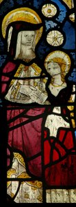 Window S-chapel-S6描绘圣安妮教导圣母阅读 作者 英语学校