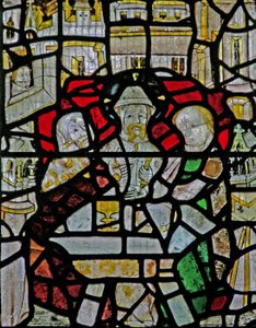 Window Ww描绘了复活的场景：Emmaus的晚餐 作者 英语学校