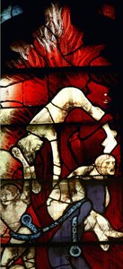 描绘最后审判场景的窗户（彩色玻璃） 作者 英语学校