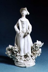 仕女图，未画，十八世纪晚期（瓷器）。 作者 英语学校