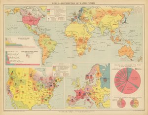 世界，水力资源的分配（彩色印刷版） 作者 英语学校