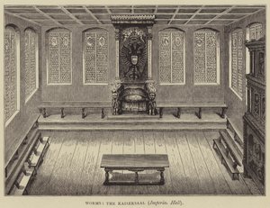 沃尔姆斯，帝国大厅（雕刻）（Kaisersaal 作者 英语学校