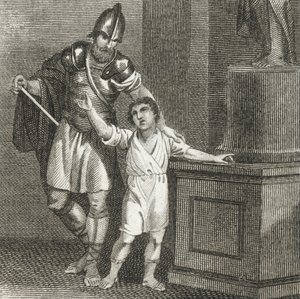 年轻的汉尼拔向罗马人宣誓效忠（雕刻） 作者 英语学校