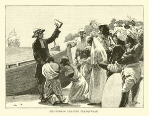 Ziegenbalg离开Tranquebar 作者 英语学校
