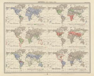 动物地理学：两栖类、无脊椎动物、Urodela、Apoda（彩色石版画） 作者 英语学校