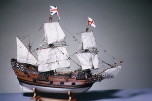 1660年五月花的1:60比例模型（木材）（另见3220） 作者 英语学校英语学校