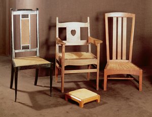 艺术和工艺椅子，c.1896-1925 作者 英语学校英语学校