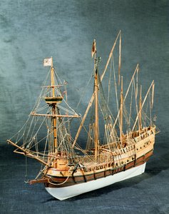 来自c.1535（木材）的葡萄牙caravela的索具模型（另见260974）