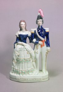 拿破仑三世和女皇尤金妮（陶瓷）的斯塔福德郡人物 作者 英语学校英语学校