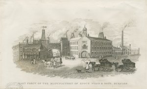 Burslem-Enoch Wood＆Sons的工厂”：钢版画，nd [？19th cent] 作者 以诺伍德