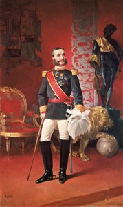 西班牙国王阿方索十二世的肖像（1857-1885） 作者 恩里克·埃斯特万和维森特