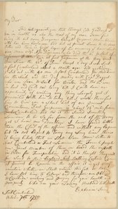 1755 年 10 月 7 日，致马萨诸塞州康科德市艾丽斯·琼斯的信（纸本钢笔） 作者 以法莲琼斯