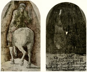 博洛尼亚Garganelli教堂的骑马人物 作者 罗伯蒂（Ercole de Roberti）