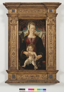 麦当娜和孩子，1470-80年 作者 罗伯蒂（Ercole de Roberti）