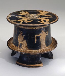红图pyxis，阁楼，公元前430年（陶器） 作者 Eretria画家Eretria画家