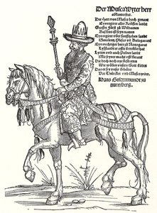 莫斯科瓦西里三世·伊凡诺维奇亲王的画像1479-1533 作者 埃哈德·舍恩（Erhard Schon）