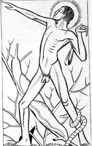 大卫，吉尔的作品 "赏心悦目"（Id Quod Visum Placet）中的插图，1926 年（雕刻） 作者 埃里克·吉尔