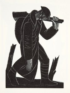 锄头向西！》，根据大卫-詹姆斯的画作改编 作者 埃里克·吉尔