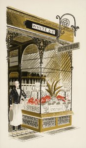Oyster Bar，c.1938 作者 埃里克·拉维鲁（Eric Ravilious）