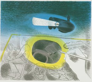 潜水艇系列：介绍性石版画 作者 Eric Ravilious