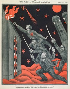 希特勒的进步》，插图选自 Simplicissimus 作者 埃里克·席林