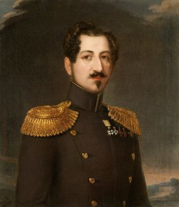 奥斯卡一世肖像1799-1859年，瑞典和挪威国王，1844年。 作者 埃里克·瓦尔伯格森