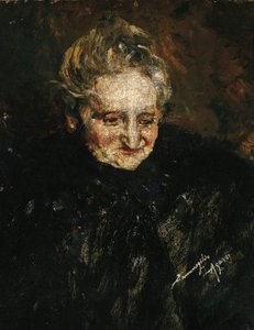 埃梅内吉尔多·阿加齐 (Ermenegildo Agazzi) 的《母亲肖像》（1866-1945） 作者 埃梅内吉尔多·阿加齐